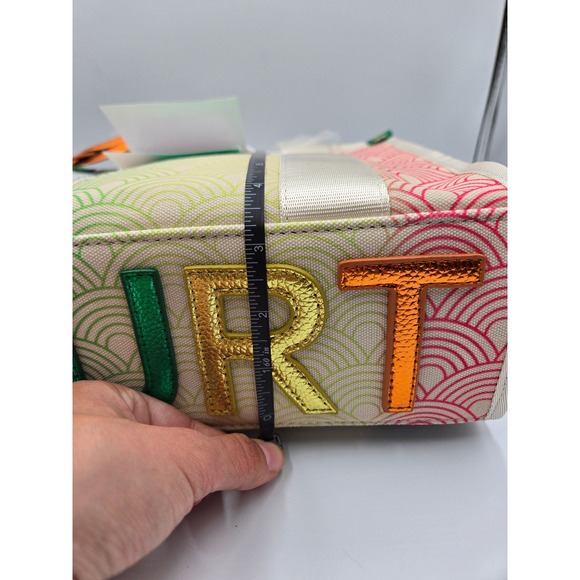 Kurt Geiger London Mini Kensington Tote Rainbow Wave Top Handle Satchel - Picture 10 of 10